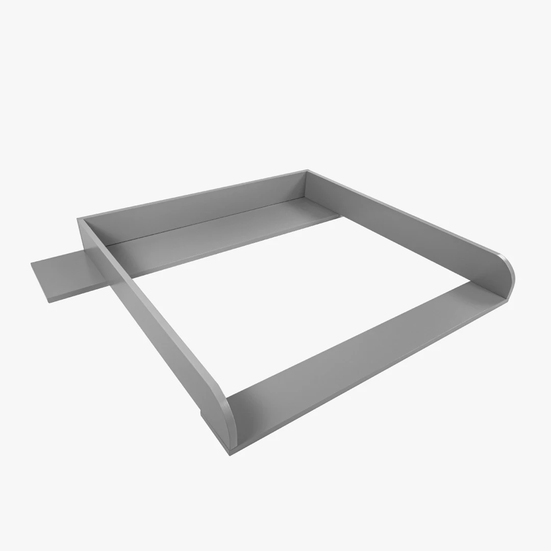 Wickelaufsatz für IKEA Hemnes - Aaron mit 108 cm Blende, grau