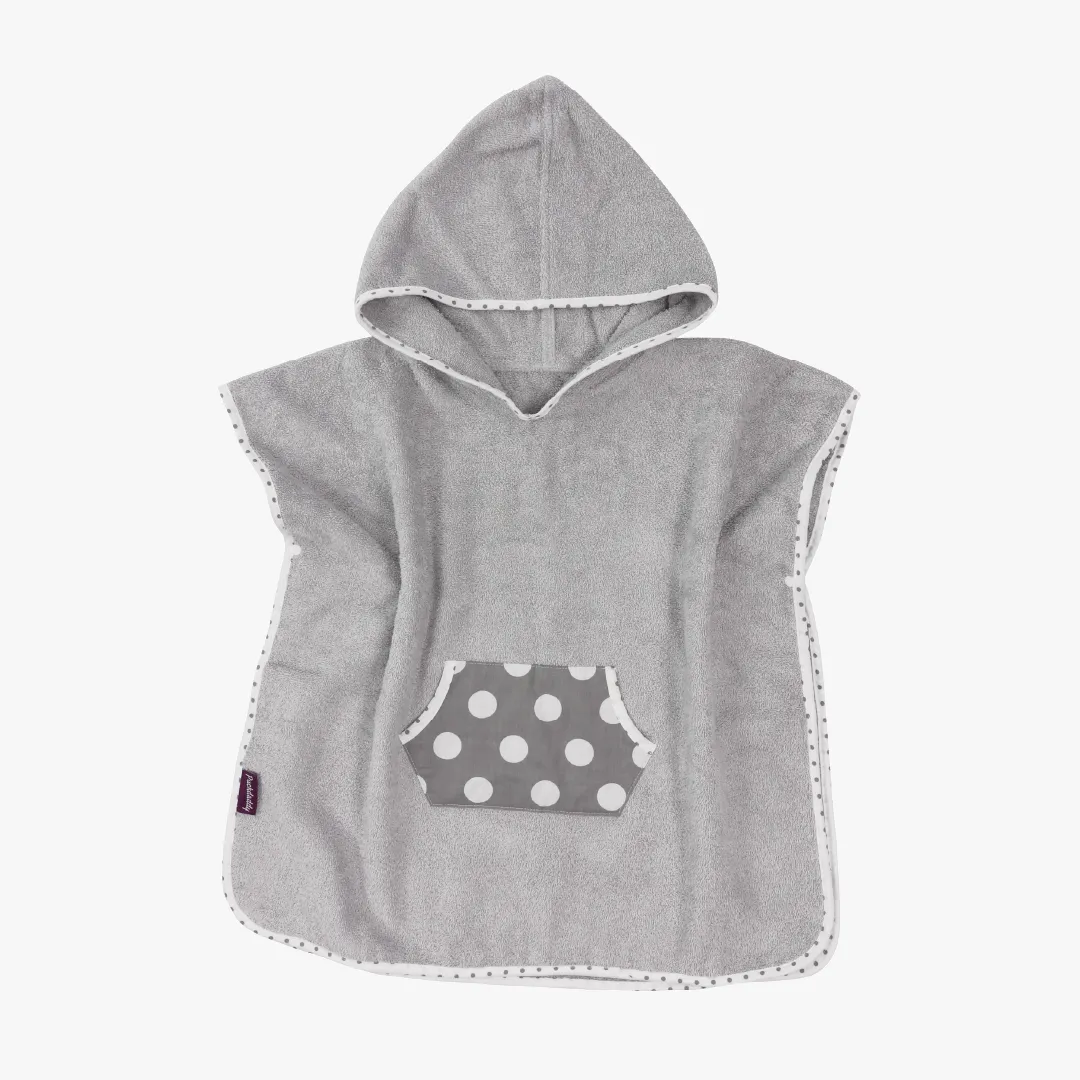 Badeponcho Smilla, grau, 57x84 cm