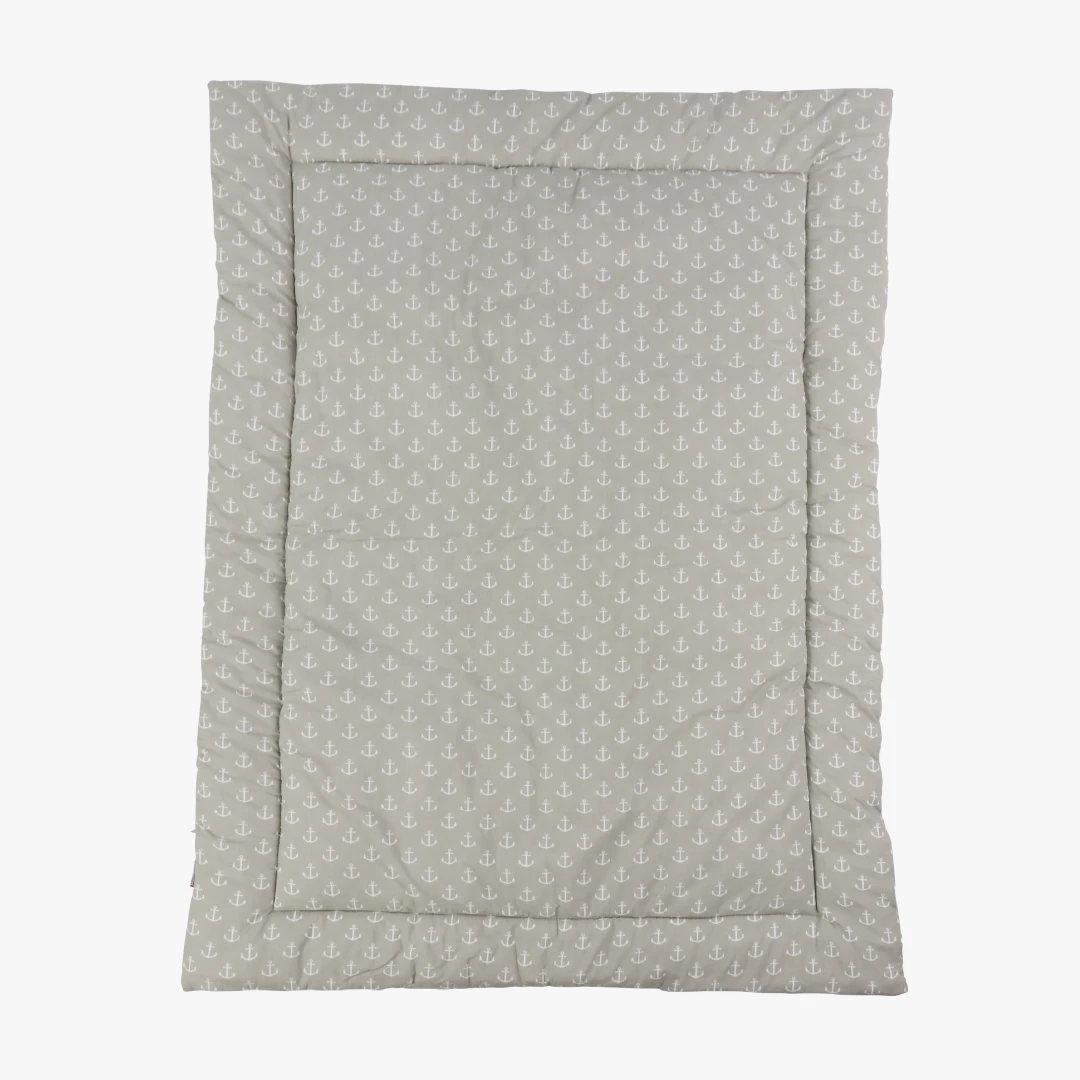 Krabbeldecke Greta, grau, 100x140 cm