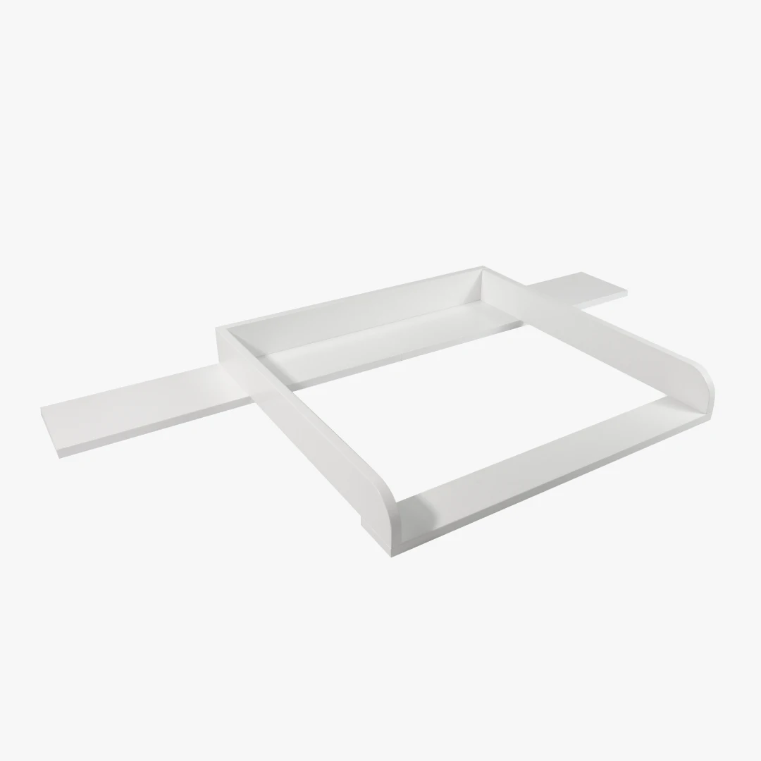 Ausstellungsstück: Wickelaufsatz für IKEA Hemnes - Levi mit 160 cm Blende, 2 cm Brettstärke, weiß