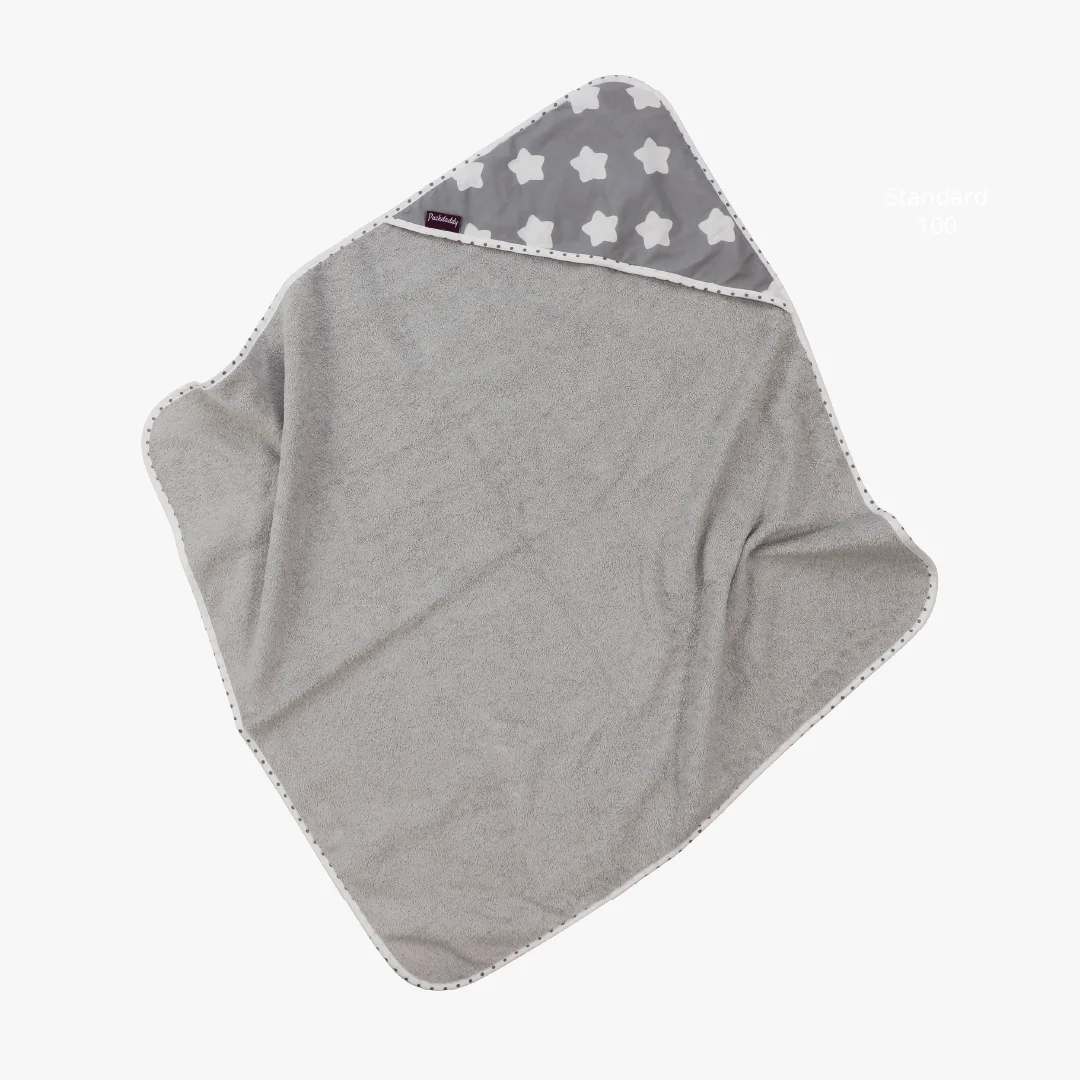 Kapuzenhandtuch Finja, grau, 80x78 cm