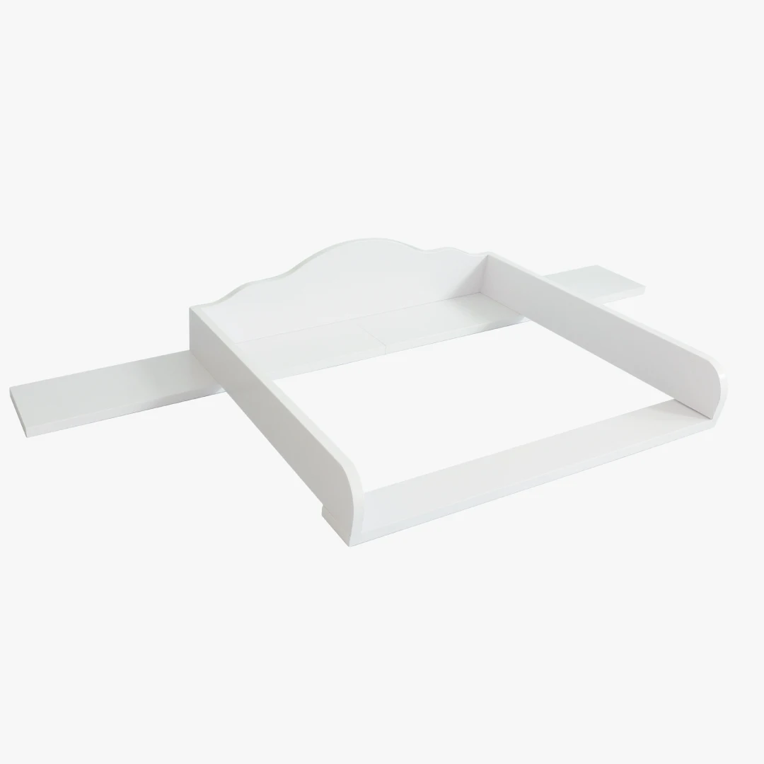 Ausstellungsstück: Wickelaufsatz für IKEA Hemnes - Emil mit 160 cm Blende, 2 cm Brettstärke, weiß