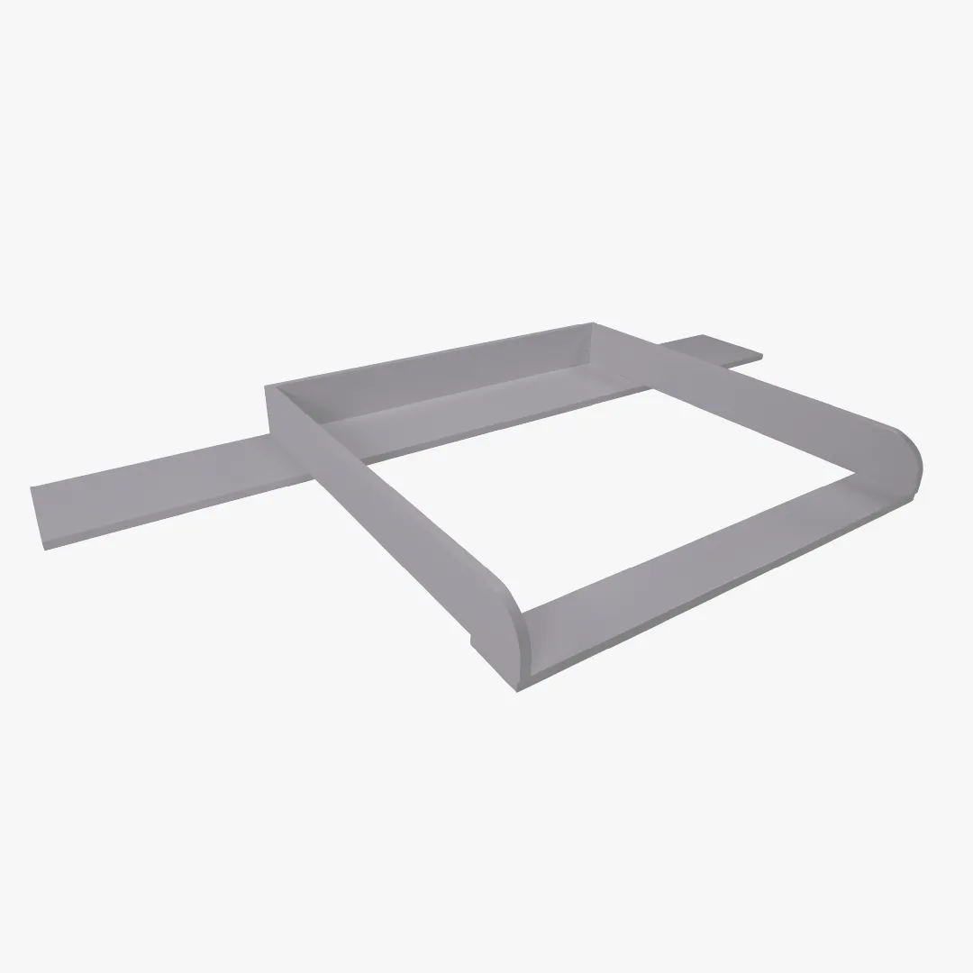 Wickelaufsatz für IKEA Hemnes - Rune mit 160 cm Blende, grau