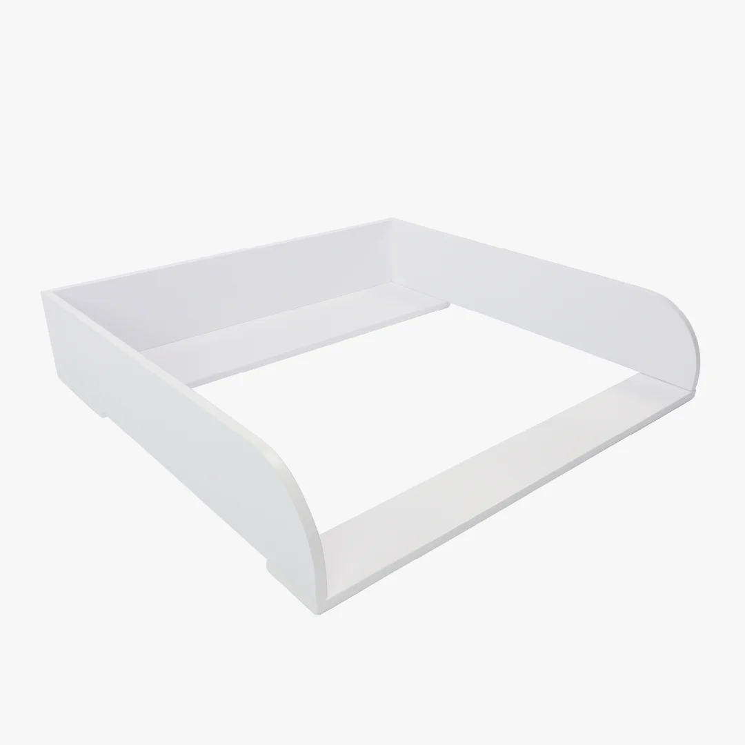 Ausstellungsstück: Wickelaufsatz für IKEA Malm - Ben mit erhöhten Seitenteilen, weiß