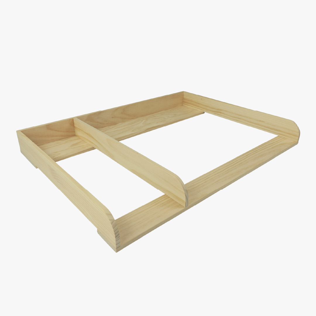 Wickelaufsatz für IKEA Hemnes - Pelle XXL mit Trennfach, natur