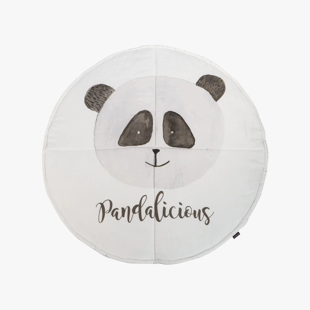 Spieldecke Vala, weiß, Panda, 115 cm