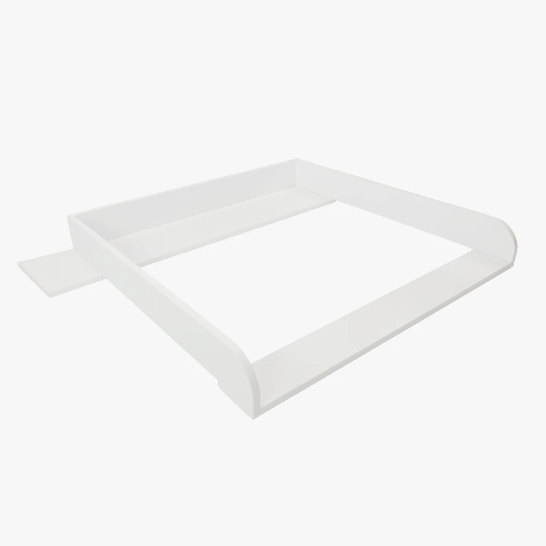 Ausstellungsstück Wickelaufsatz für IKEA Hemnes - Lijan mit 108 cm Blende, weiß, 2cm Brettstärke