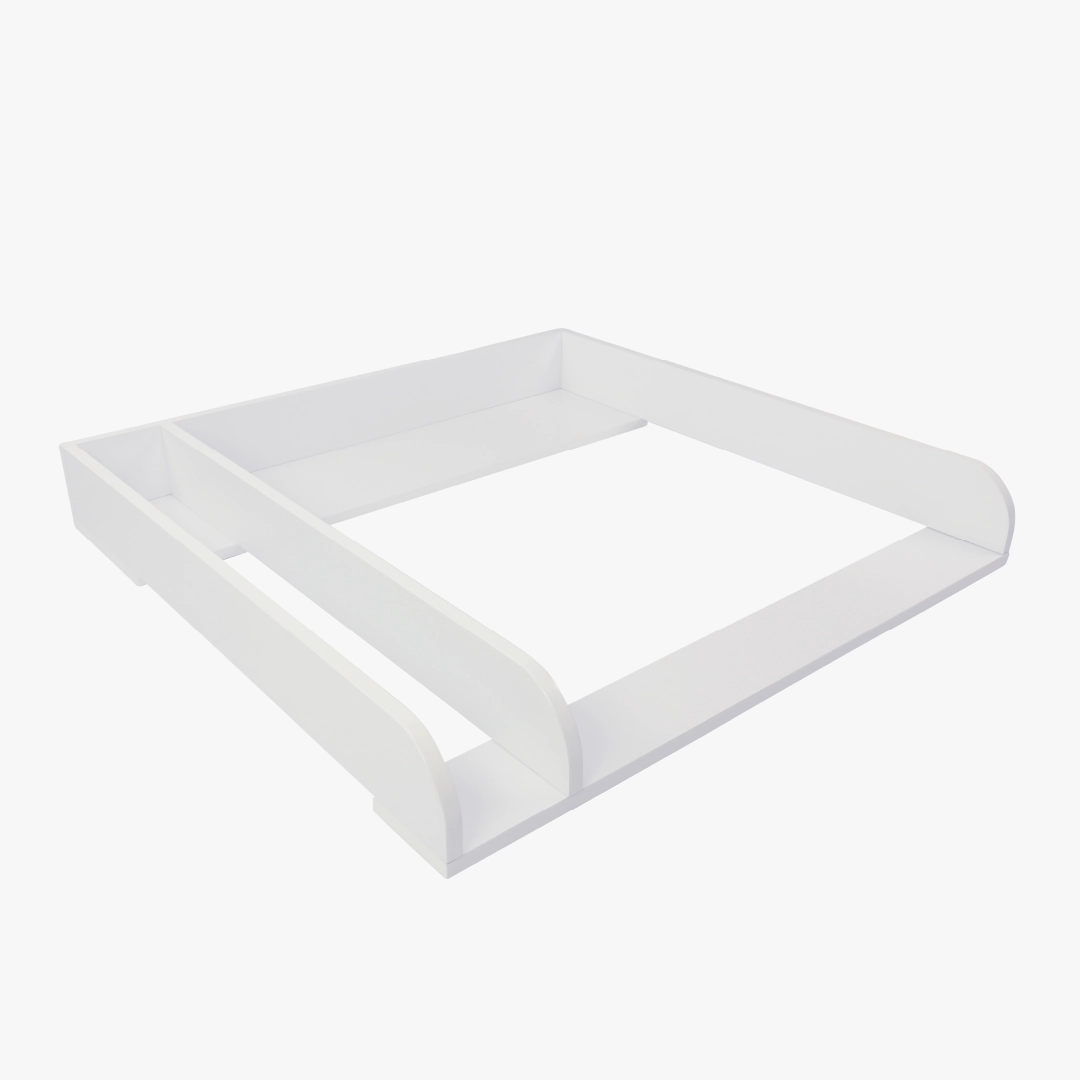 Wickelaufsatz für IKEA Malm - Peer mit Trennfach, weiß