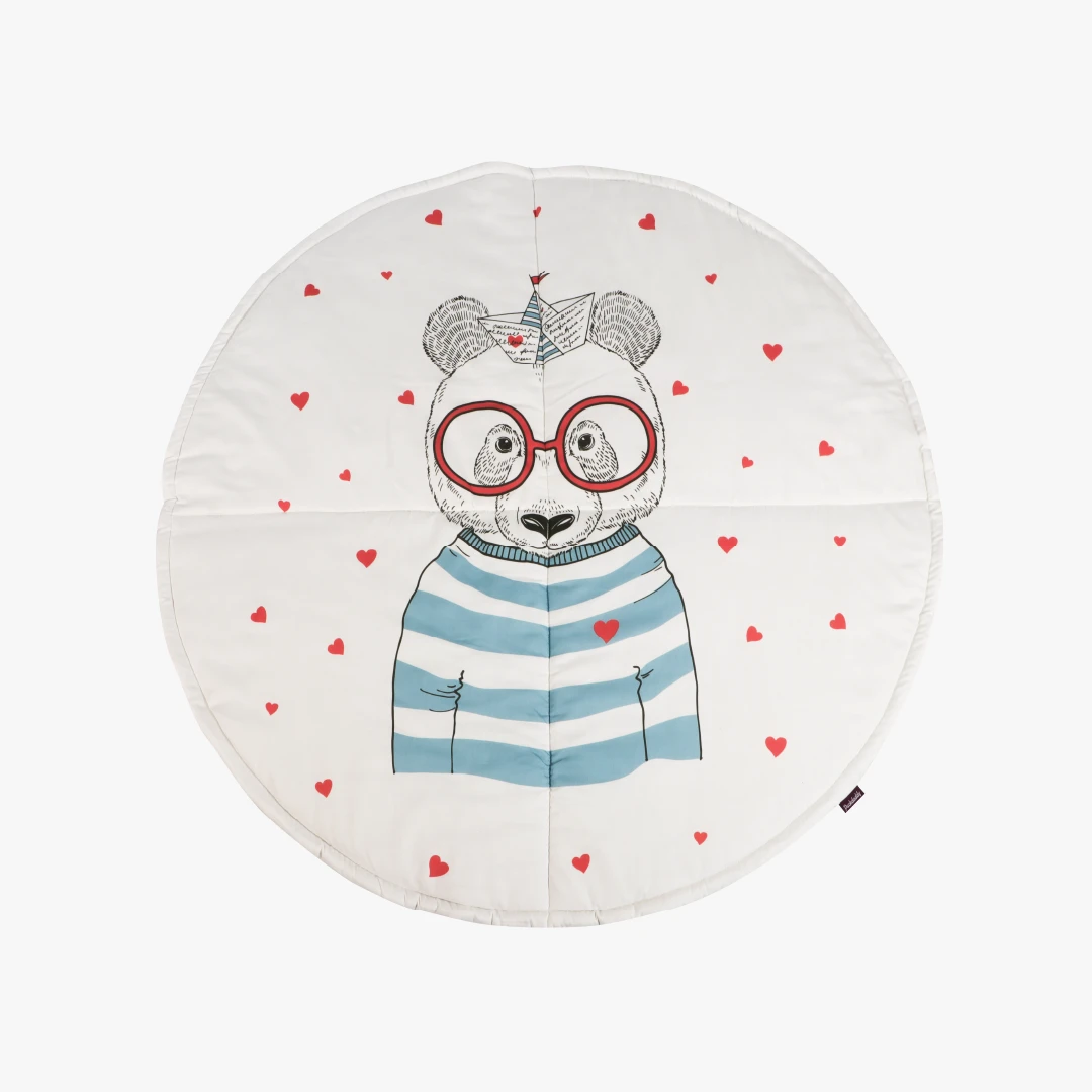 Spieldecke Nilla, weiß, Seebär, 115 cm